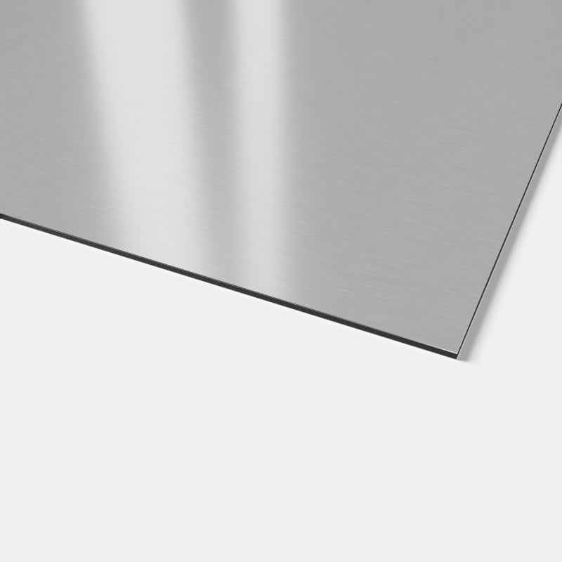 Alupanel gebürstetes Aluminium silber 9006 matt/matt beids. Folie 3.050 x 1.500 x 3 mm