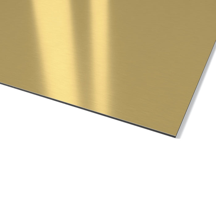 DIBOND® gold walzmatt butlerfinish 3.050 x 1.500 x 3 mm