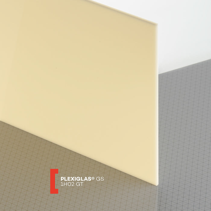 Plexiglas GS creme 1H02 SK-Folie 3.050 x 2.030 x 3 mm