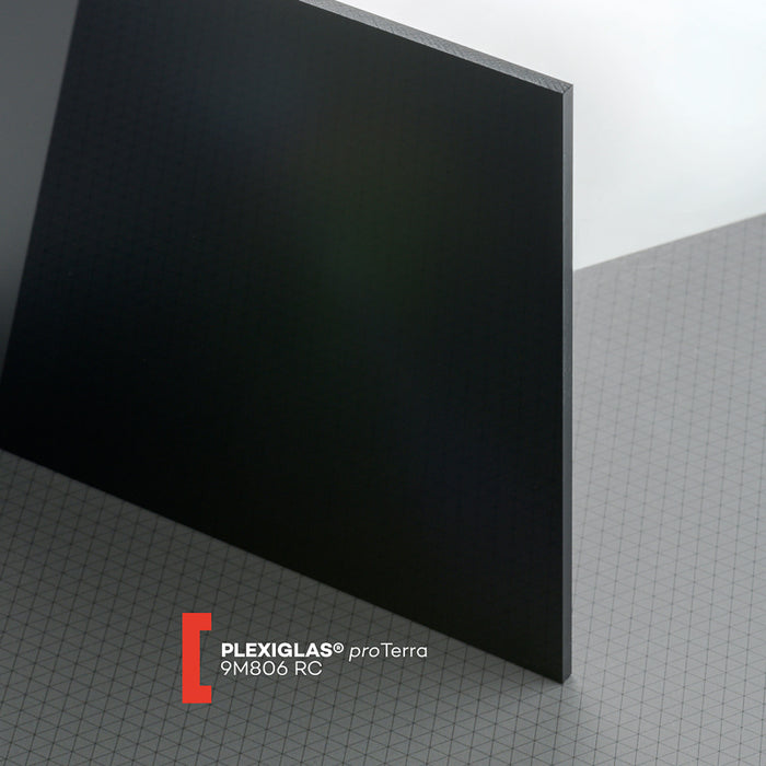 Plexiglas XT proTerra OPAK schwarz 9M806 RC zweiseitig glänzend SH-Folie 3.050 x 2.050 x 3 mm