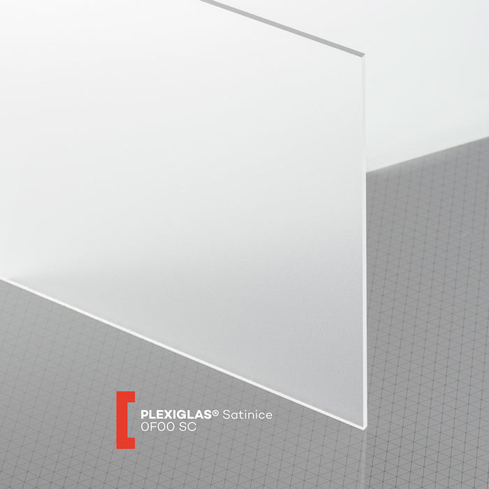 Plexiglas GS Satinice crystal 0F00 SC einseitig satiniert