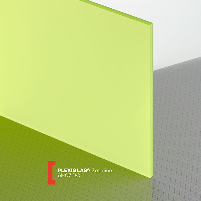 Plexiglas GS Satinice kiwi 6H07 DC zweiseitig satiniert SK-Folie 3.050 x 2.030 x 6 mm