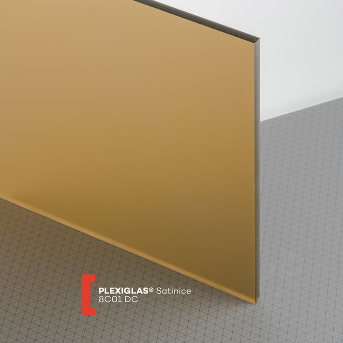 Plexiglas GS Satinice terra 8C01 DC zweiseitig satiniert SK-Folie 3.050 x 2.030 x 6 mm