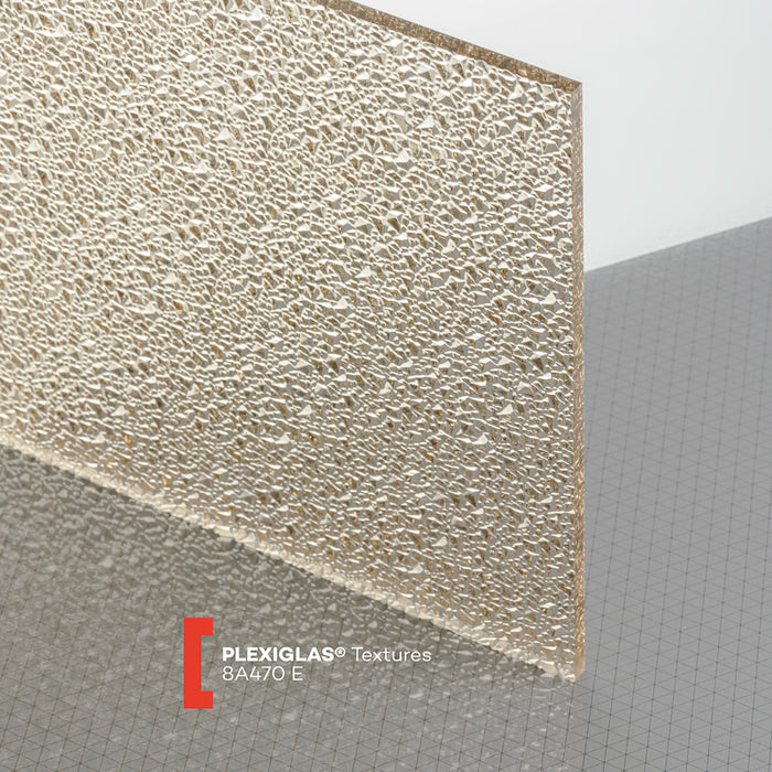 Plexiglas XT Textures braun 8A470 E Eiskristall Strukturiert 3.050 x 2.050 x 6 mm