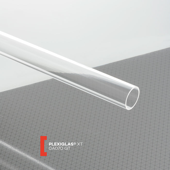 Plexiglas XT Rohr 0A070 farblos 30 / 24 x 3 mm 2.000 mm