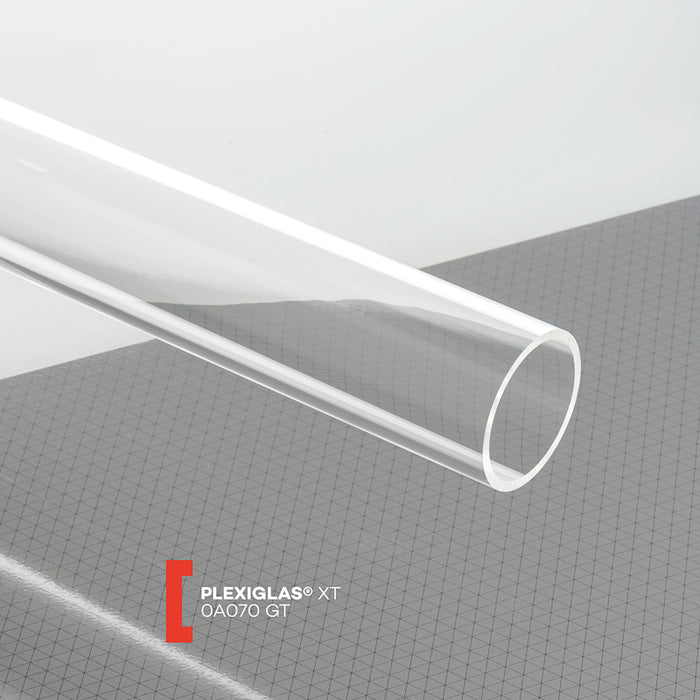 Plexiglas XT Rohr 0A070 farblos 50 / 42 x 4 mm 2.000 mm