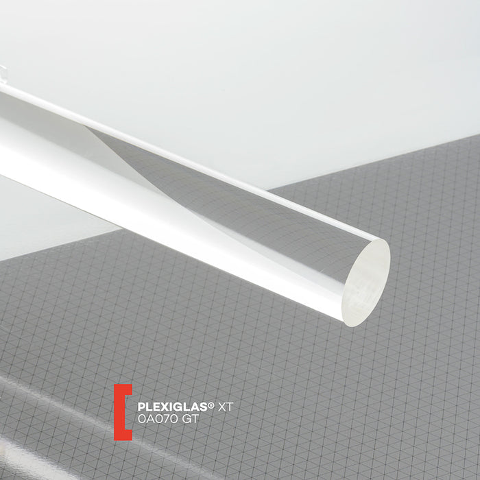 Plexiglas XT Rundstab 0A070 farblos 40 2.000 mm
