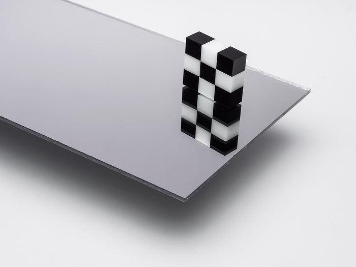 PMMA XT silber spiegelsilber beids. Folie 2.440 x 1.220 x 3 mm