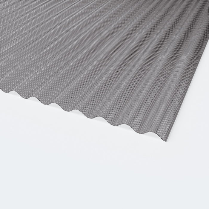 Marlon CS CRYSTALIGHT Sinus-Wellplatte 76/18 grau Strukturiert Wabe