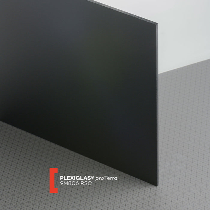 Plexiglas XT proTerra OPAK schwarz 9M806 RSC einseitig satiniert SH-Folie 3.050 x 2.050 x 3 mm