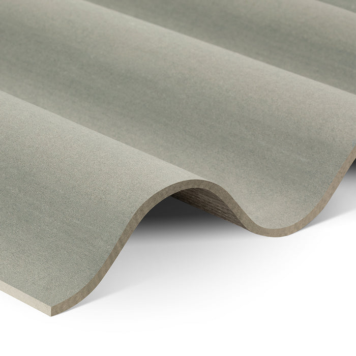 Swisspearl Sinus-Wellplatte 177/51 vorperforiert naturgrau 2.500 x 918 mm
