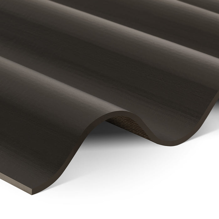 Swisspearl Sinus-Wellplatte 177/51 vorperforiert anthrazit 2.000 x 918 mm