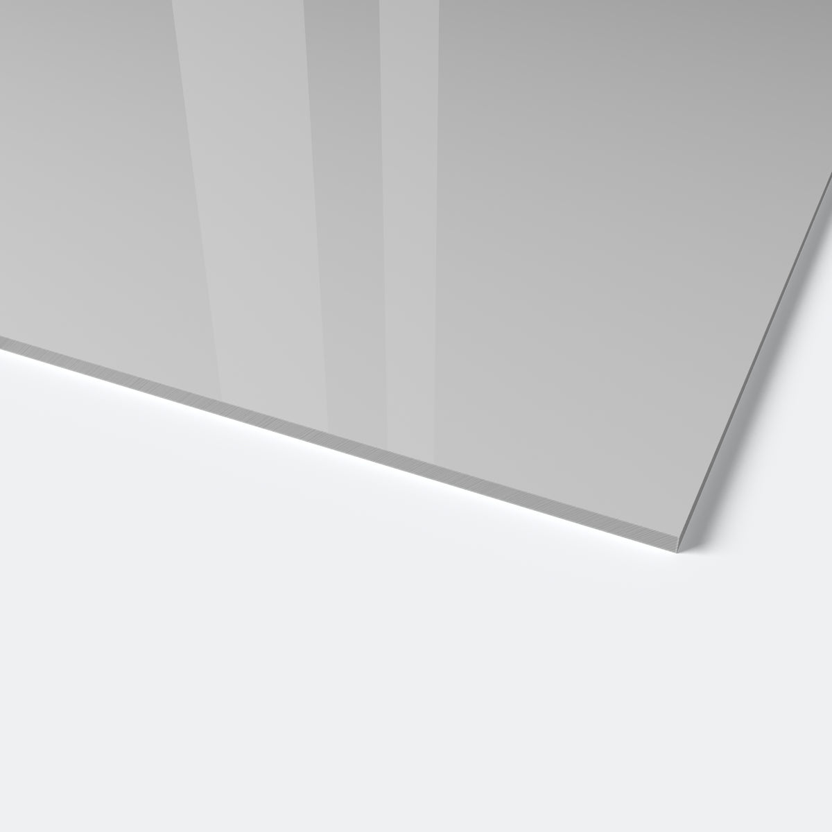 PP-H gepresst gehobelt lichtgrau RAL 7035 2.000 x 1.000 x 25 mm