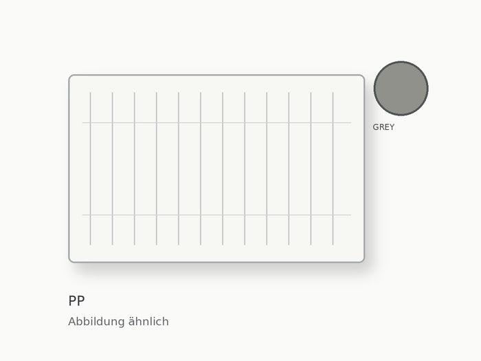 Paneltim® LIGHTWEIGHT Hohlkammerplatte kieselgrau RAL 7032 50/100 Prime PP UV